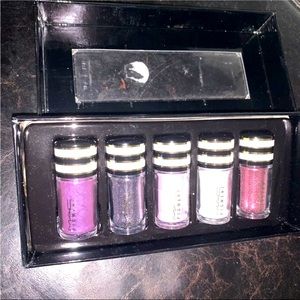 NIB MAC Nocturnals Pigments and Glitters  Silver/ Violet 5 pc. Set